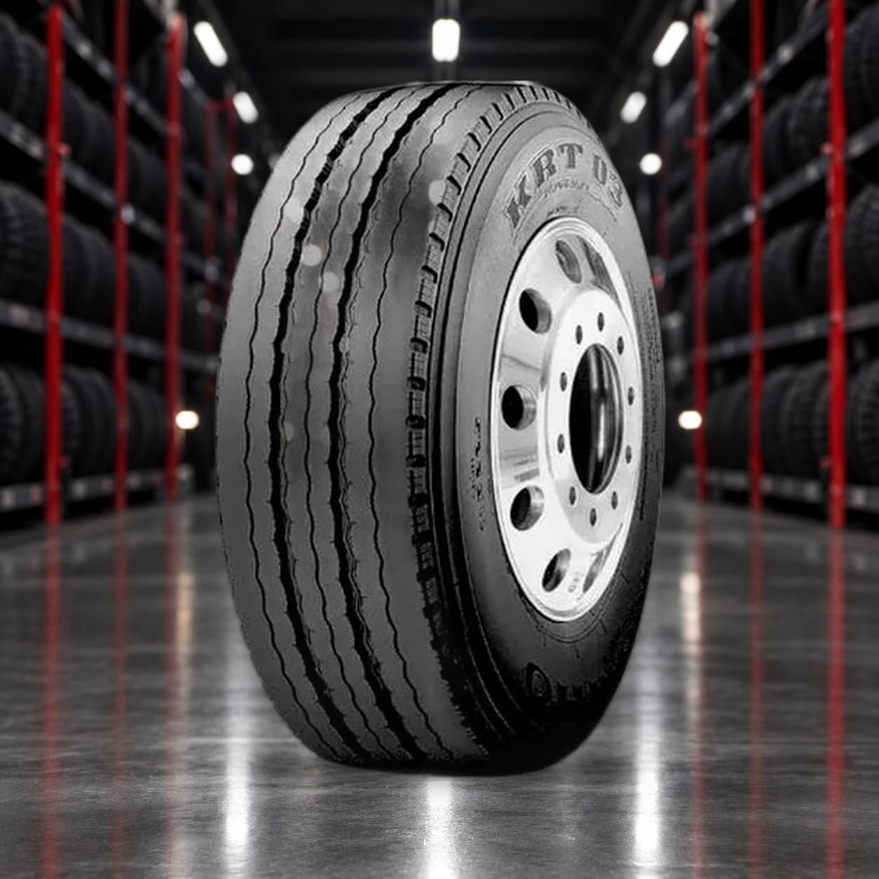Kumho KRT03 235/75 R17,5 143/141J PR18 3PMSF (Прицепная ось)
