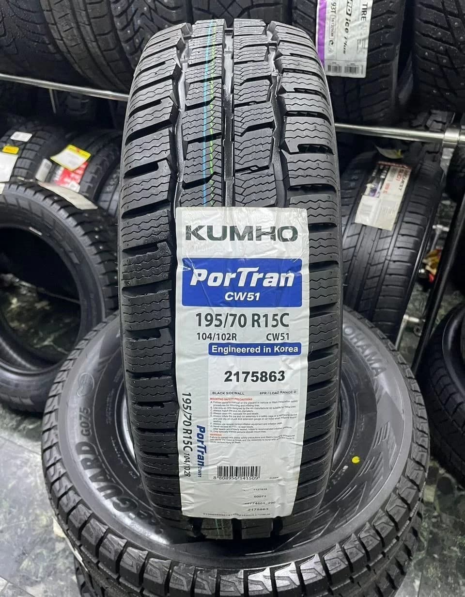 Kumho CW51 195/70 R15C 104R