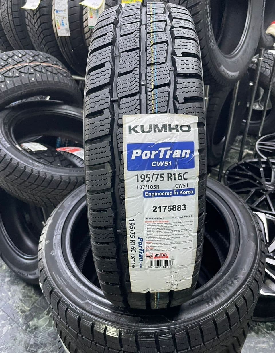 Kumho CW51 195/75 R16C 107R