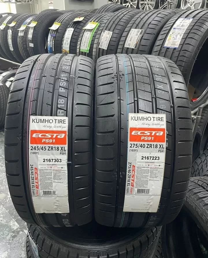 Kumho Ecsta PS91 245/45 R18 и 275/40 R18 103Y